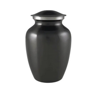 Midnight Solace Slate Medium Metal Brass Urn High-Resolution Image