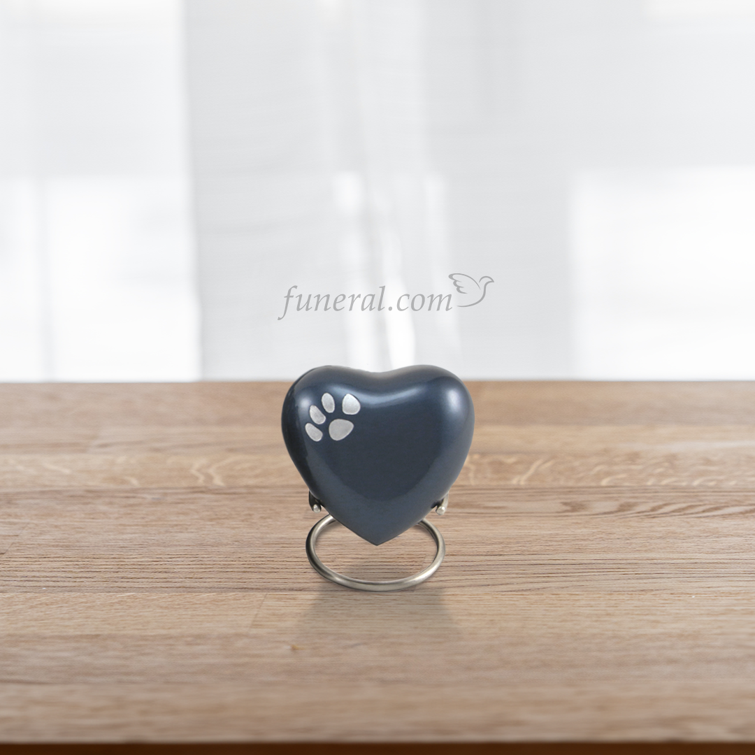 Noah Moonlight Blue Heart Pet Keepsake Urn