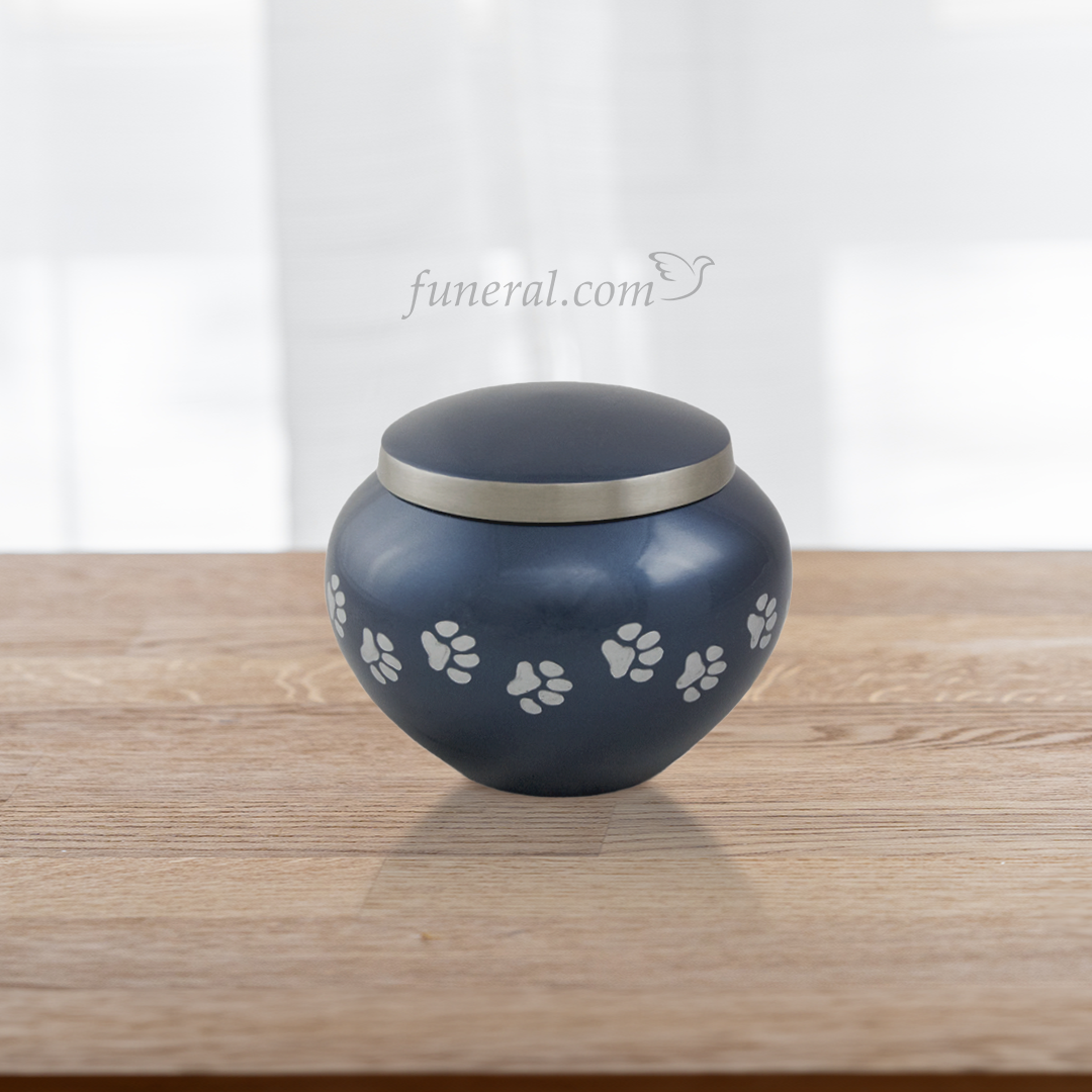 Noah Moonlight Blue Medium Pet Urn