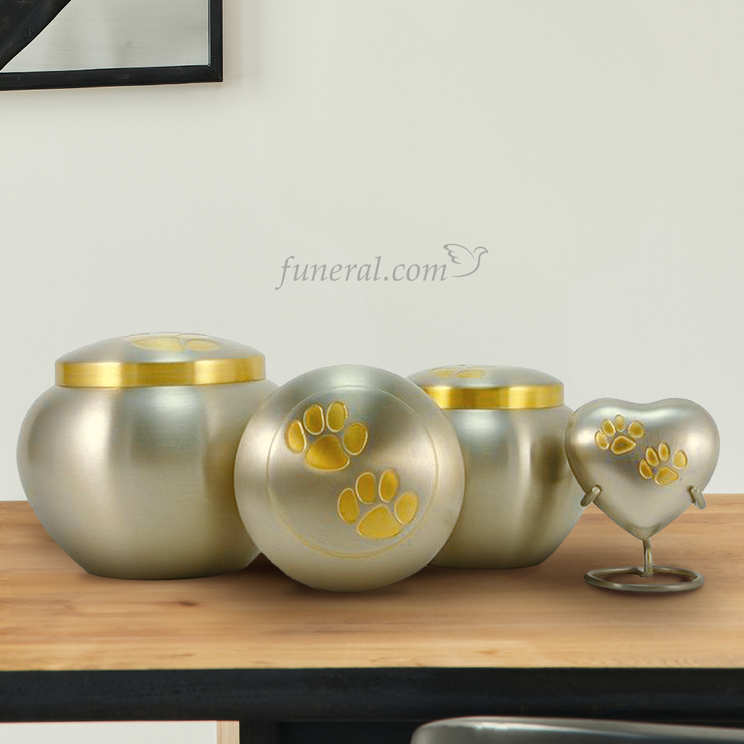 Noah Pewter Small Pet Urn Set