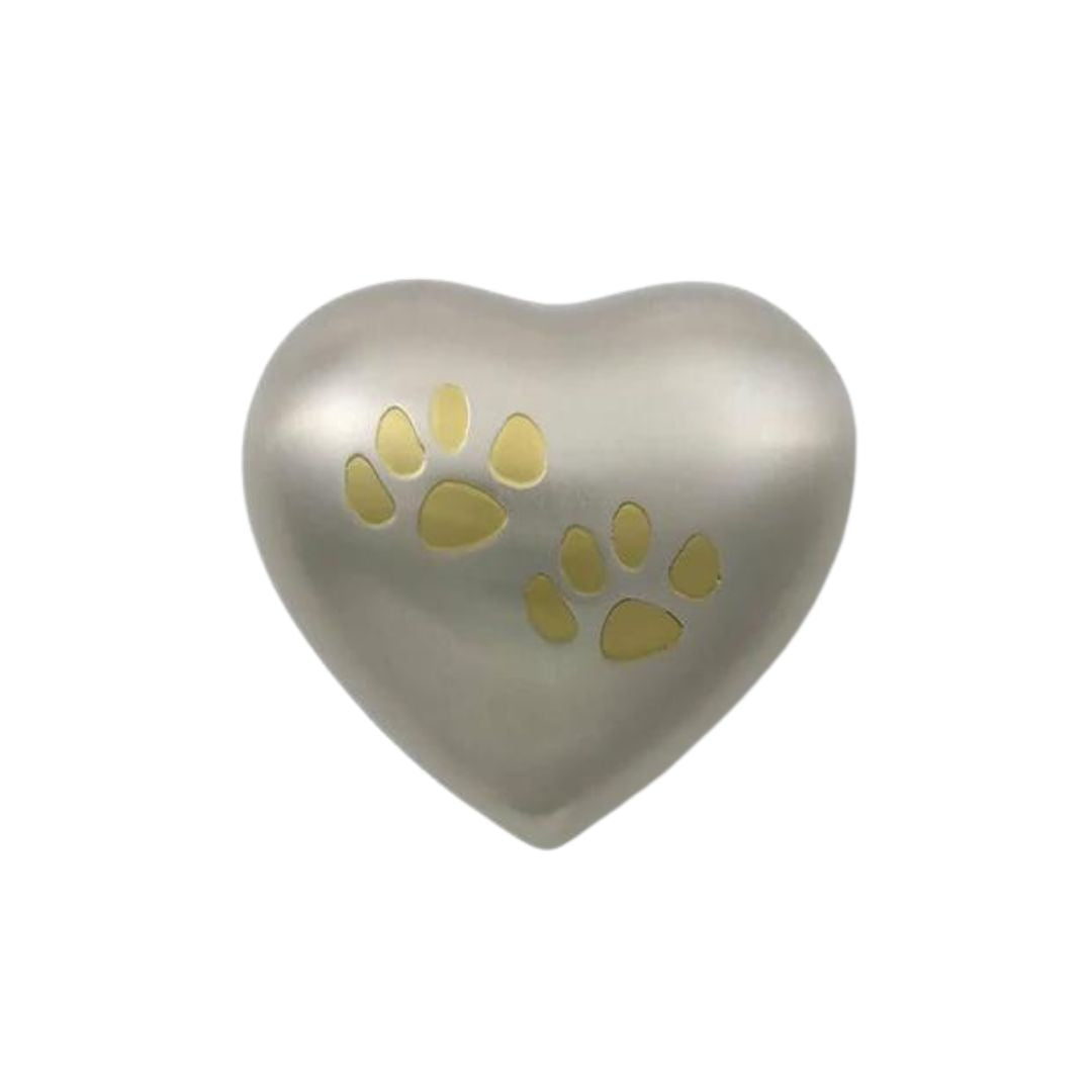 Noah Pewter Heart Pet Keepsake Urn