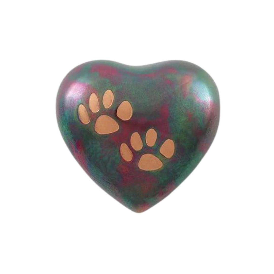 Noah Raku Heart Pet Keepsake Urn