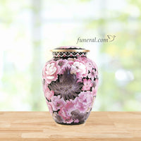 Elite Adult Blossom Pink Cloisonné Urn