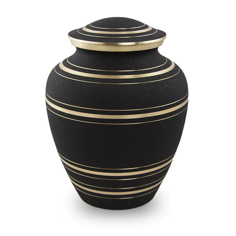 Sentry Adult Onyx Brass Urn