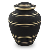 Sentry Adult Onyx Brass Urn High Resolution Image