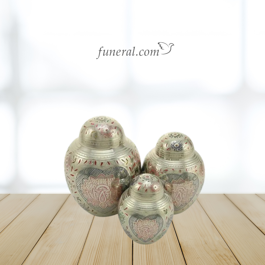 Seraphina Floral Small Pet Urn Set