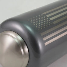 Gray Brass American Flag Artwork Adult Cremation Urn