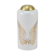 White Brass Angel Wings Artwork Adult Cremation Urn