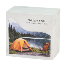 Lakeside Campsite Marble Adult Cremation Urn