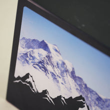 Mountain Peak Black Marble Adult Cremation Urn - Artistic