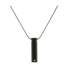 Onyx Stainless Steel Cylinder Cremation Jewelry 