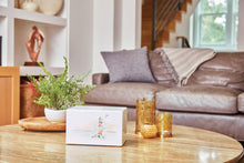 White Gloss MDF Lighthouse Scene Adult Cremation Urn - Lifestyle