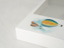 White Gloss MDF Balloon Ride Shadowbox Medium Cremation Urn