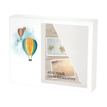 White Gloss MDF Balloon Ride Shadowbox Medium Cremation Urn