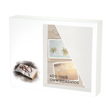 White Gloss MDF Bible & Rosary Shadowbox Medium Cremation Urn