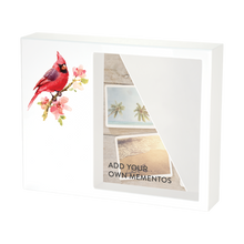 White Gloss MDF Cardinal Shadowbox Medium Cremation Urn