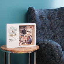 White MDF Pheasants Shadowbox Medium Cremation  Urn - Lifestyle