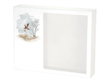 White MDF Pheasants Shadowbox Medium Cremation  Urn - Lifestyle