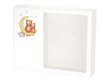 White MDF Teddy Bears Shadowbox Medium Cremation Urn - Lifestyle