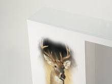 White MDF White-Tailed Deer Shadowbox Medium Cremation Urn - Artistic