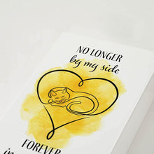 Yellow Heart Cat Memento Large Pet Cremation Urn - Artistic