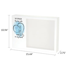 Blue Heart Dog Memento Large Pet Cremation Urn - Dimensions