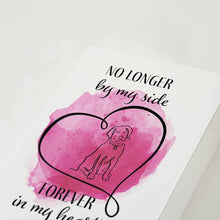 Pink Heart Dog Memento Large Pet Cremation Urn - Artistic