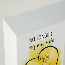 Yellow Heart Dog Memento White Large Pet Cremation Urn - Artistic