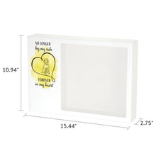 Yellow Heart Dog Memento White Large Pet Cremation Urn - Dimensions