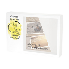 Yellow Heart Dog Memento White Large Pet Cremation Urn