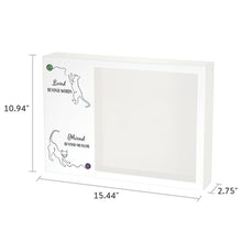 Two Cats with Yarn Memento White Large Pet Cremation Urn - Dimensions