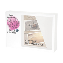 Pink Cat Blue Yarn Memento White Large Pet Cremation Urn