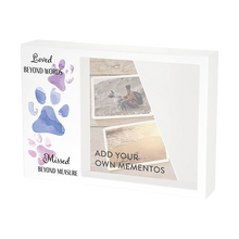 Paws Purple & Blue Memento White Large Pet Cremation Urn