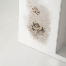 Paws in Sand Memento White Large Pet Cremation Urn - Artistic