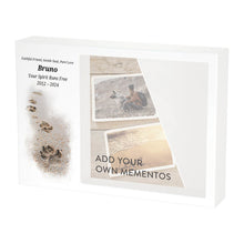 Paws in Sand Memento White Large Pet Cremation Urn - Personalized