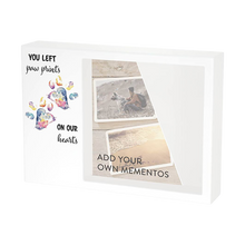 Left Paws Rainbow Memento White Large Pet Cremation Urn