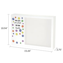 Left Playful Paws Memento White Large Pet Cremation Urn - Dimensions