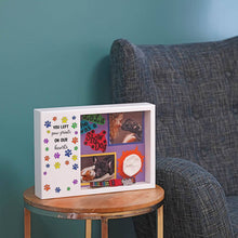 Left Playful Paws Memento White Large Pet Cremation Urn - Lifestyle