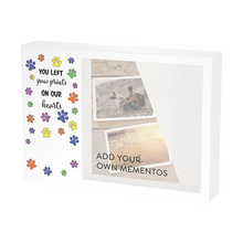 Left Playful Paws Memento White Large Pet Cremation Urn