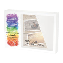 Rainbow Bridge Memento White Large Pet Cremation Urn - Personalized