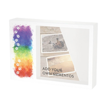 Rainbow Bridge Paws Memento White Large Pet Cremation Urn