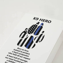 K9 Hero Dog Memento White Large Pet Cremation Urn - Artistic