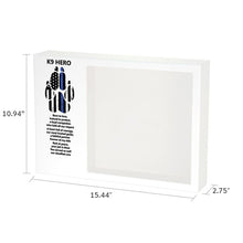 K9 Hero Dog Memento White Large Pet Cremation Urn - Dimensions