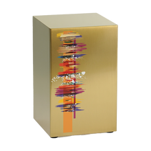 Brushed Bronze Stainless Steel Painter Adult Cremation Urn