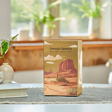 Brushed Bronze Stainless Steel Desert Landscape Adult Cremation Urn - Lifestyle