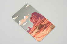 Brushed Metal Stainless Steel Accessory with Desert Landscape Design - Artistic