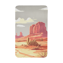 Brushed Metal Stainless Steel Accessory with Desert Landscape Design