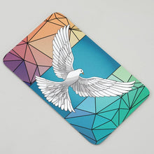 Brushed Metal Stainless Steel Accessory with Dove Design - Artistic