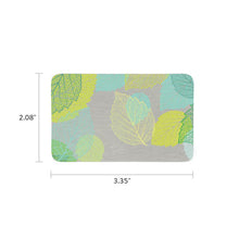 Brushed Metal Stainless Steel Accessory with Foliage Leaf Design - Dimensions