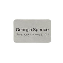 Brushed Metal Stainless Steel Accessory with Foliage Leaf Design - Personalized